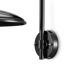 Ferroluce Wandleuchte Industrial-Wandleuchte aus weißer oder schwarzer Keramik und industriellem Vintage-Eisen - Bew