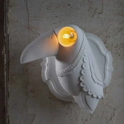 Viadurini Lighting Design Wandleuchten-Wandleuchte in mattweißer Keramik Modernes italienisches Design - Tucano