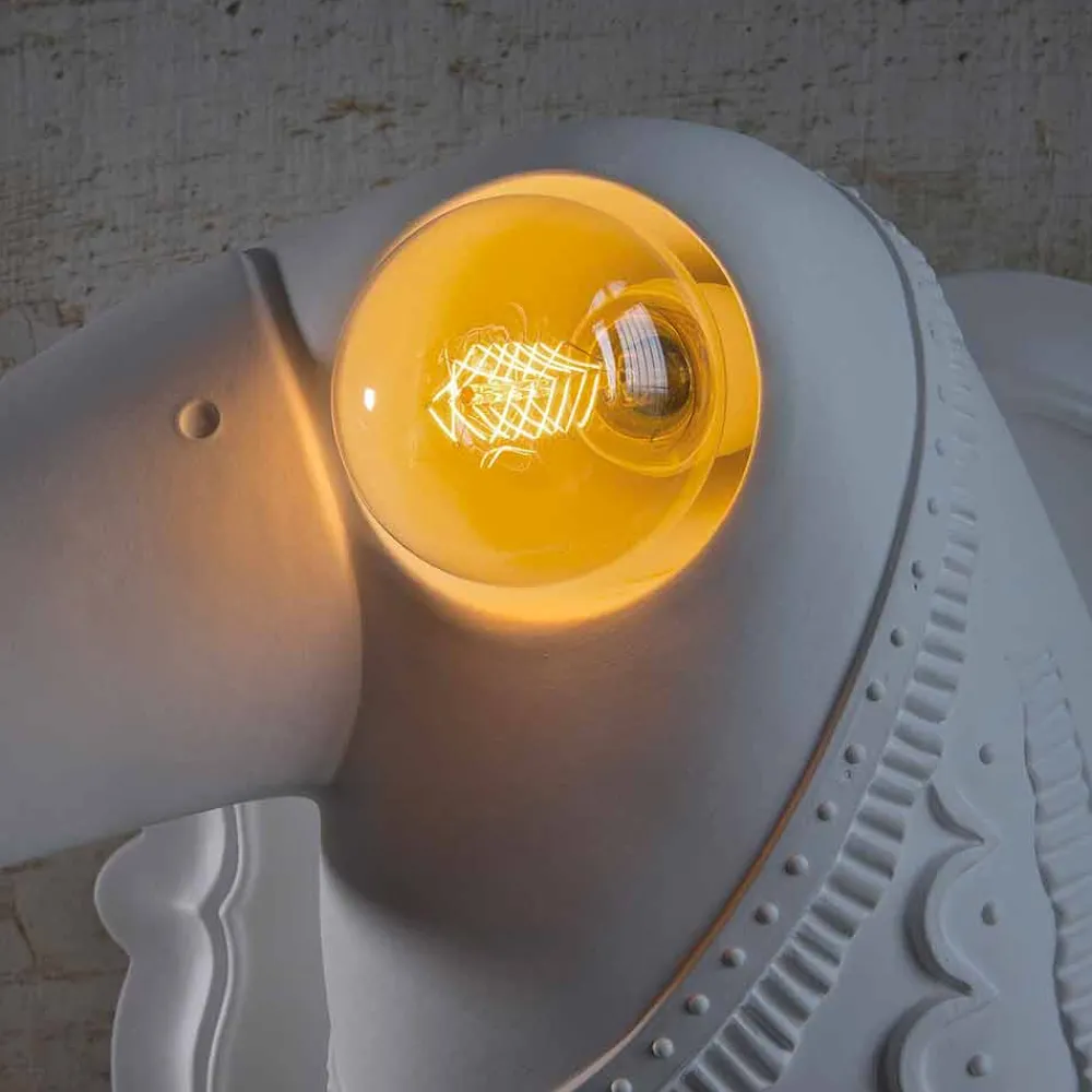 Viadurini Lighting Design Wandleuchten-Wandleuchte in mattweißer Keramik Modernes italienisches Design - Tucano