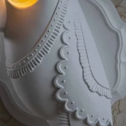 Viadurini Lighting Design Wandleuchten-Wandleuchte in mattweißer Keramik Modernes italienisches Design - Tucano