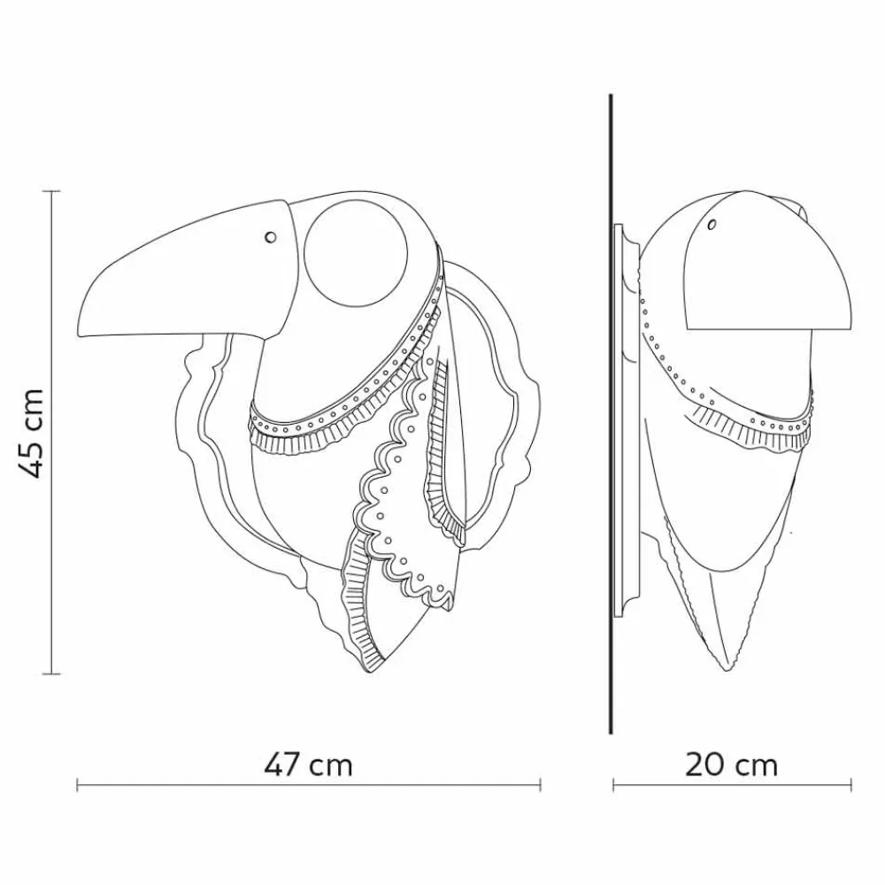 Viadurini Lighting Design Wandleuchten-Wandleuchte in mattweißer Keramik Modernes italienisches Design - Tucano