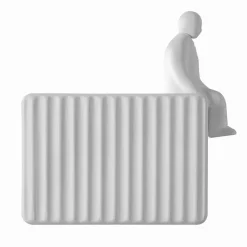 Viadurini Lighting Design Wandleuchten-Wandleuchte mit 3 LED-Leuchten aus mattweißer Keramik mit Umarell - Ometto