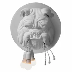 Viadurini Lighting Design Wandleuchten-Wandleuchte mit 3 Lichtern in Grau oder Weiß Keramik Modernes Design - Dogbull