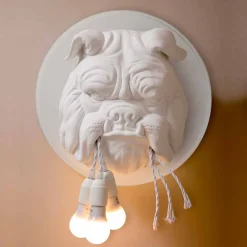 Viadurini Lighting Design Wandleuchten-Wandleuchte mit 3 Lichtern in Grau oder Weiß Keramik Modernes Design - Dogbull