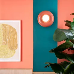 Ferroluce Moderne Wandleuchten-Wandleuchte mit Diffusor aus Opalglas, hergestellt in Italien – Bumbum