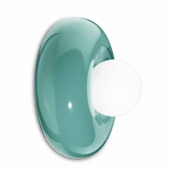 Ferroluce Moderne Wandleuchten-Wandleuchte mit Diffusor aus Opalglas, hergestellt in Italien – Bumbum