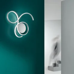 Viadurini Lighting Moderne Wandleuchten-Wandleuchte mit LED in modernem Design aus lackiertem Metall - Trella