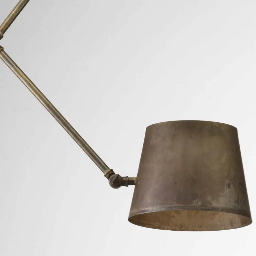 Il Fanale Pendelleuchten Vintage-Wandleuchter Reporter im Industrie Design mit Schwenkarm