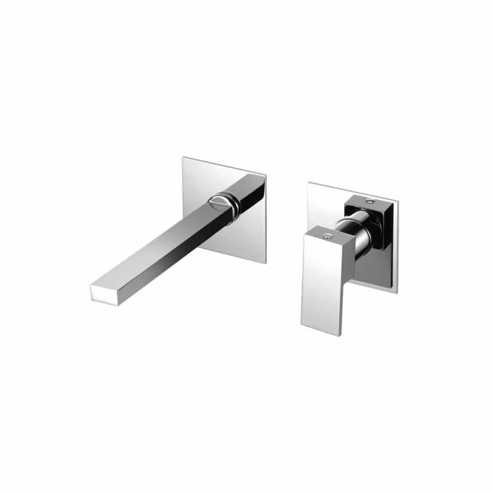 Viadurini Taps Waschbeckenarmaturen-Wand-Mischbatterie für modernes Badezimmerwaschbecken Made in Italy - Panela