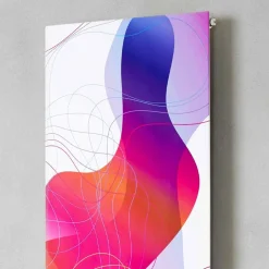 Viadurini Radiators Heizkörper Hydraulisch-Wandmontierte hydraulische Strahlungsplatte aus Stahl mit Dekoration 839 Watt - Kelvin