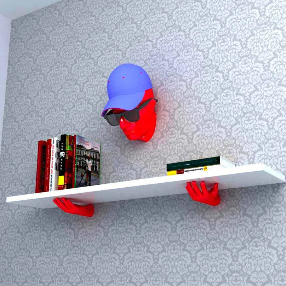 Viadurini Design Wandregale-Wandregal in modernem Design Vladimir Made in Italy