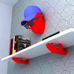 Viadurini Design Wandregale-Wandregal in modernem Design Vladimir Made in Italy