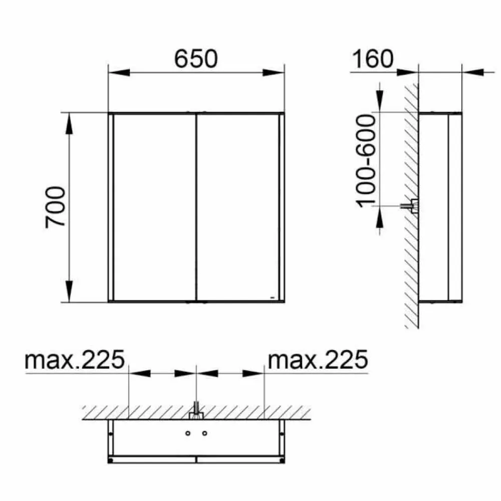 Viadurini Bathroom Badspiegel-Wandspiegel aus Aluminium mit LED-Beleuchtung - Demon