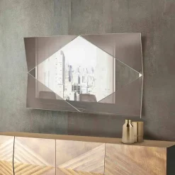 Viadurini Living Wandspiegel-Wandspiegel aus bronziertem oder geräuchertem Glas Made in Italy - Monterosa