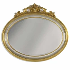 Viadurini Classic Wandspiegel-Wandspiegel aus Friesharz und Ayous Holz made in Italy Alberto