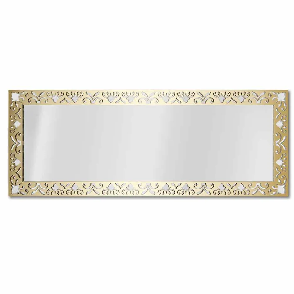 Viadurini Decor Wandspiegel-Wandspiegel aus Gold-, Silber- oder Bronzeplexiglas mit Rahmen - Nektar