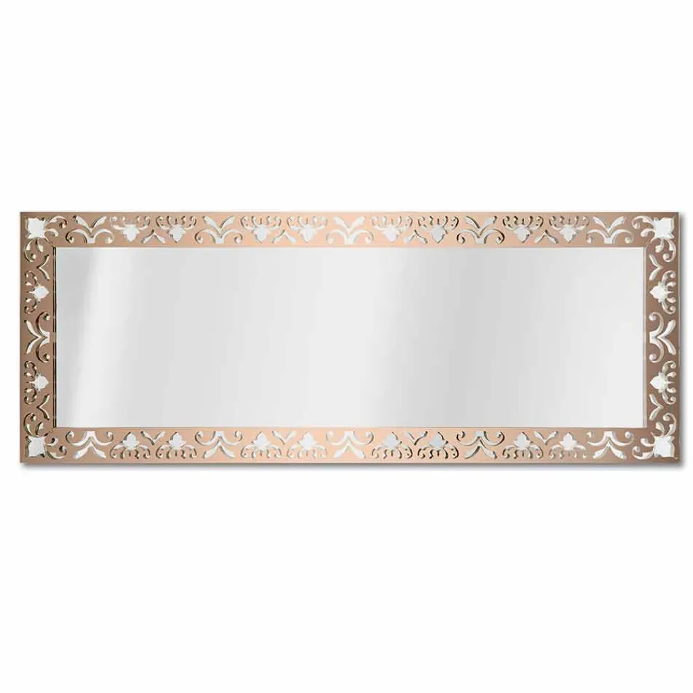 Viadurini Decor Wandspiegel-Wandspiegel aus Gold-, Silber- oder Bronzeplexiglas mit Rahmen - Nektar