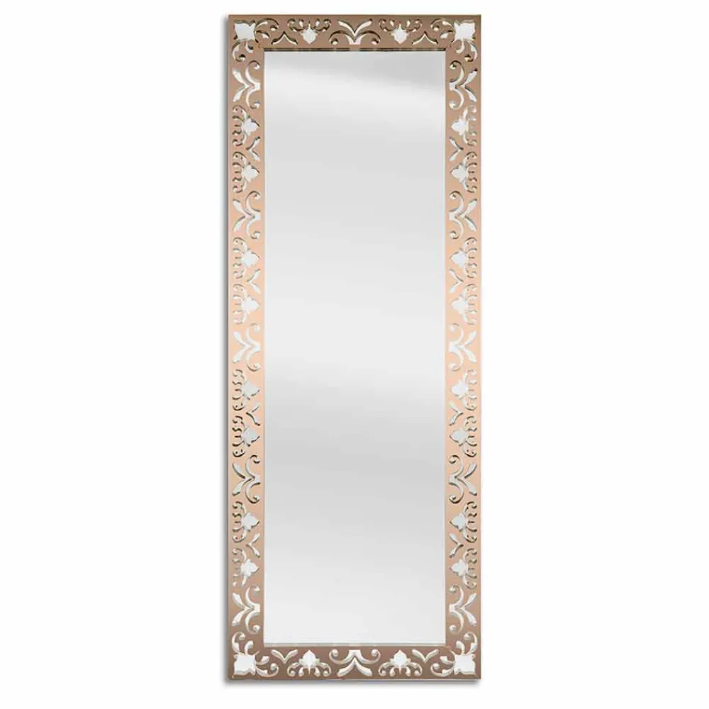 Viadurini Decor Wandspiegel-Wandspiegel aus Gold-, Silber- oder Bronzeplexiglas mit Rahmen - Nektar