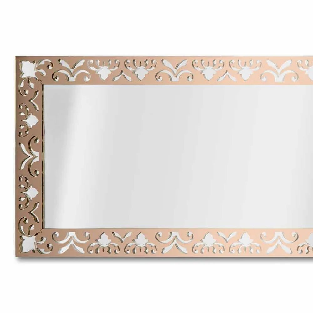 Viadurini Decor Wandspiegel-Wandspiegel aus Gold-, Silber- oder Bronzeplexiglas mit Rahmen - Nektar