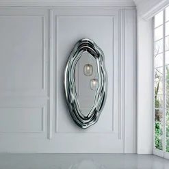 Viadurini Living Wandspiegel-Wandspiegel aus Kristall, hergestellt in Italien – Pescara