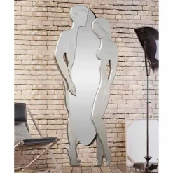 Viadurini Decor Wandspiegel-Wandspiegel aus MDF in modernem Design Man&Woman handbearbeitet