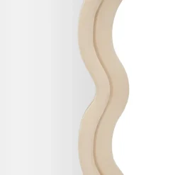 Viadurini Decor Wandspiegel-Wandspiegel aus MDF mit Samtbezug und Wellenlinien - Sheldon