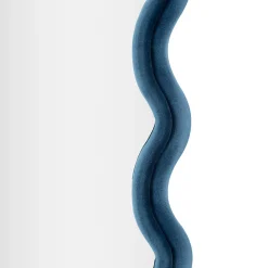 Viadurini Decor Wandspiegel-Wandspiegel aus MDF mit Samtbezug und Wellenlinien - Sheldon