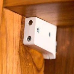 Viadurini Bathroom Wandspiegel|Badspiegel-Wandspiegel aus Teakholz mit Regalen und internen Schubladen - Ralio