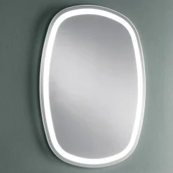 Viadurini Bathroom Wandspiegel-Wandspiegel für Badezimmer mit integrierter 4000K LED Made in Italy - Scrullo