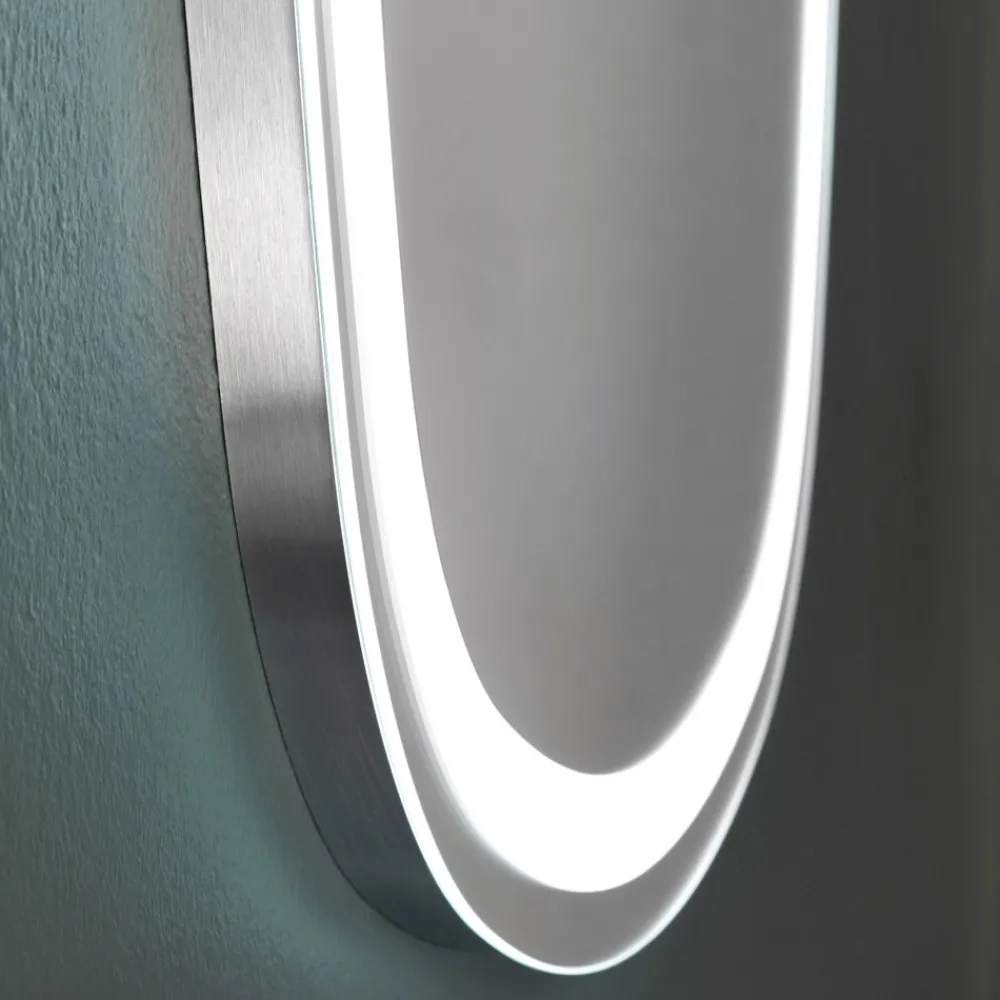 Viadurini Bathroom Wandspiegel-Wandspiegel für Badezimmer mit integrierter 4000K LED Made in Italy - Scrullo