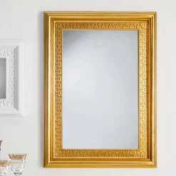 Viadurini Classic Wandspiegel-Wandspiegel im mediterranen Design gold 96x132