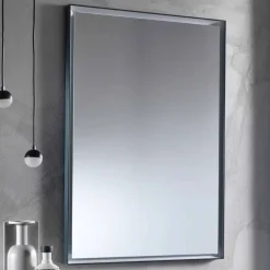 Viadurini Bathroom Badspiegel-Wandspiegel mit Aluminiumrahmen und LED-Licht Made in Italy - Chik