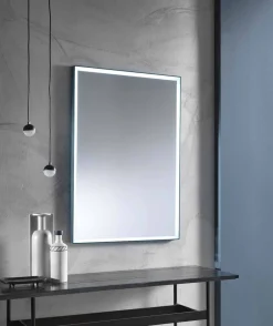 Viadurini Bathroom Badspiegel-Wandspiegel mit Aluminiumrahmen und LED-Licht Made in Italy - Chik