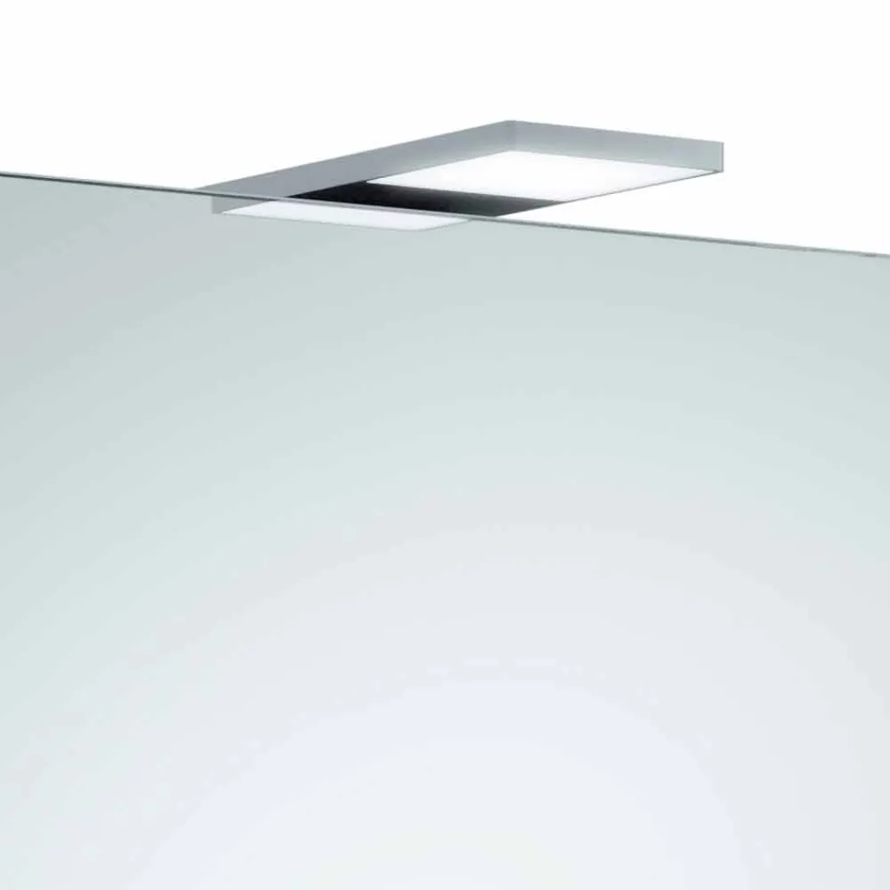 Viadurini Bathroom Badspiegel-Wandspiegel mit Flügeltür und LED-Beleuchtung - Ratsche