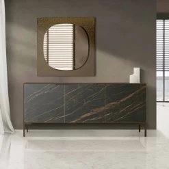 Viadurini Living Wandspiegel-Wandspiegel mit geschmiedetem Glasrahmen Made in Italy - Maverick