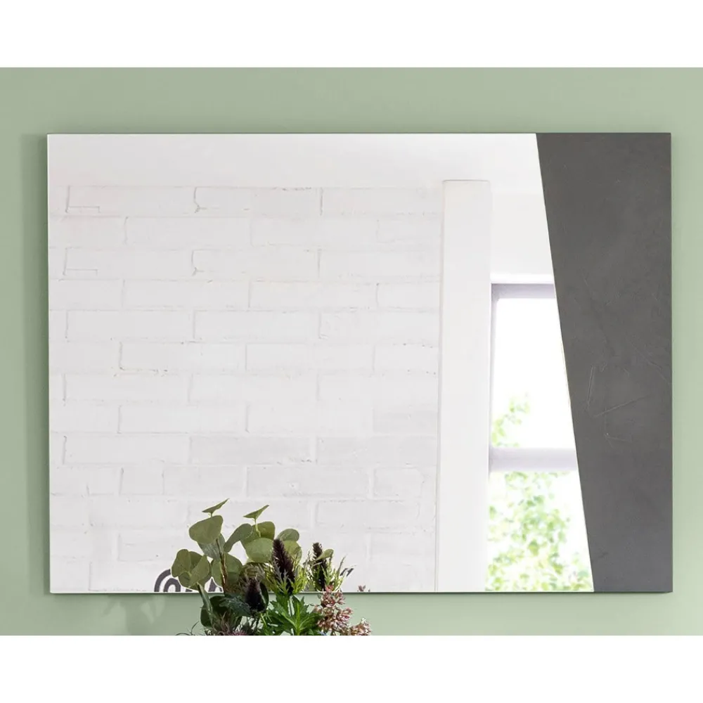 Viadurini Living Wandspiegel-Wandspiegel mit glänzend weißem Holz oder Schiefer im italienischen Design - Joris