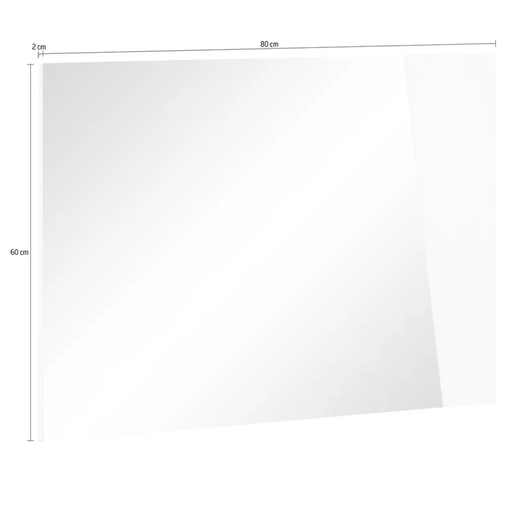 Viadurini Living Wandspiegel-Wandspiegel mit glänzend weißem Holz oder Schiefer im italienischen Design - Joris