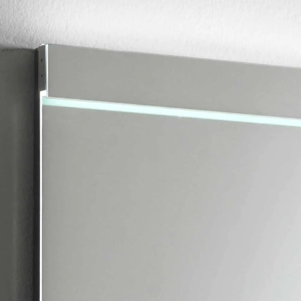 Viadurini Bathroom Badspiegel-Wandspiegel mit integriertem LED-Licht aus Edelstahl Made in Italy - Tuccio