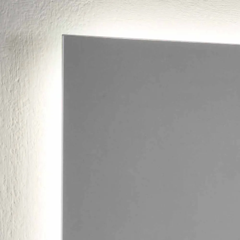 Viadurini Bathroom Badspiegel-Wandspiegel mit LED-Hintergrundbeleuchtung auf 4 Seiten Made in Italy - Romio