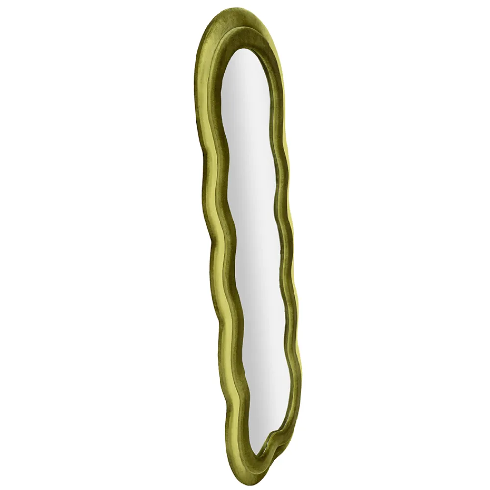 Viadurini Decor Wandspiegel-Wandspiegel mit MDF-Rahmen und Samtbezug - Weiß