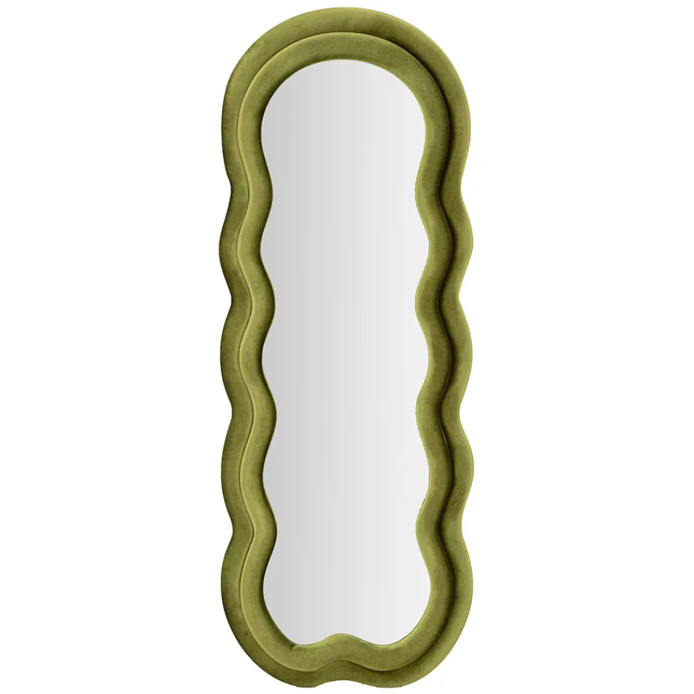 Viadurini Decor Wandspiegel-Wandspiegel mit MDF-Rahmen und Samtbezug - Weiß