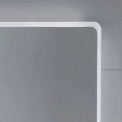 Viadurini Bathroom Badspiegel-Wandspiegel mit Satinkanten, LED-Beleuchtung, Tessa