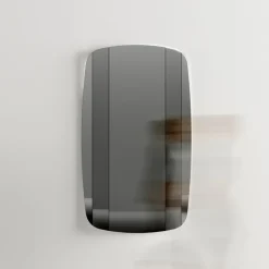 Viadurini Living Wandspiegel-Wandspiegel mit Struktur aus schwarz lackiertem Holz, hergestellt in Italien – Arya