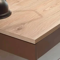 Viadurini Living Design Schreibtische-Wandtisch aus Melamin und Metall mit Schublade Made in Italy - Silicon