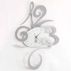 Viadurini Time Design Wanduhren-Wanduhr aus Eisen in schwarz, aluminium oder rot Made in Italy - Rosbif