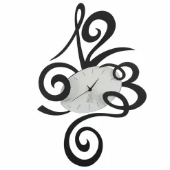 Viadurini Time Design Wanduhren-Wanduhr aus Eisen in schwarz, aluminium oder rot Made in Italy - Rosbif