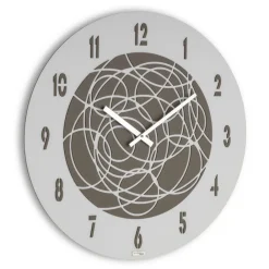 Viadurini Time Design Wanduhren-Wanduhr aus MDF und geschichtetem gepresstem Leinen, hergestellt in Italien – sicher