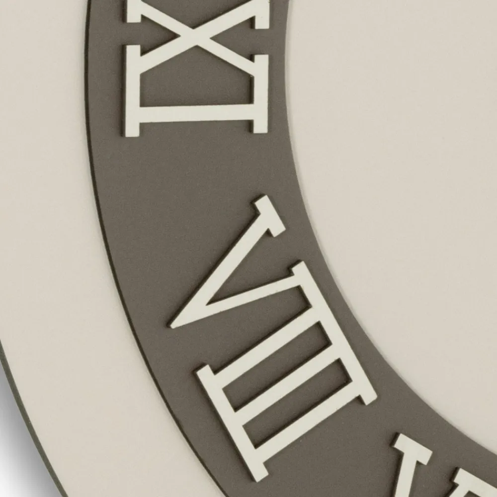 Viadurini Time Design Wanduhren-Wanduhr aus MDF und römische Ziffern in Leinenrelief - Chronoform