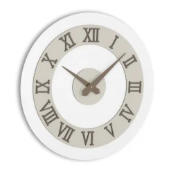 Viadurini Time Design Wanduhren-Wanduhr aus MDF und römische Ziffern in Leinenrelief - Chronoform