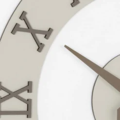 Viadurini Time Design Wanduhren-Wanduhr aus MDF und römische Ziffern in Leinenrelief - Chronoform